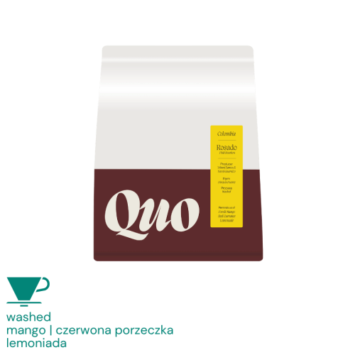 Quo Kolumbia Rosado Pink Bourbon filter 200 g | CoffeeLove