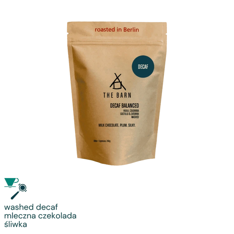 The Barn Kolumbia Decaf Balanced omniroast 250 g | CoffeeLove