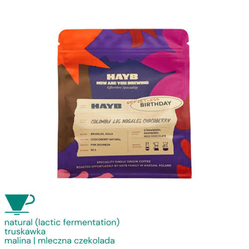 HAYB Kolumbia Nogales Chocoberry Natural filter 200 g | CoffeeLove