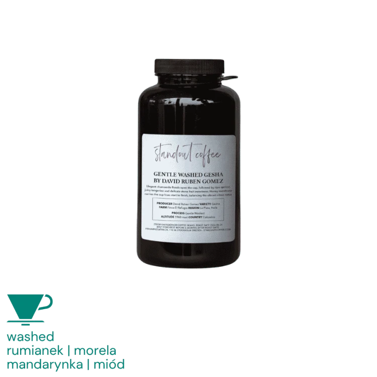 Standout Kolumbia David Ruben Gomez Gentle Washed Gesha filter 250 g | CoffeeLove