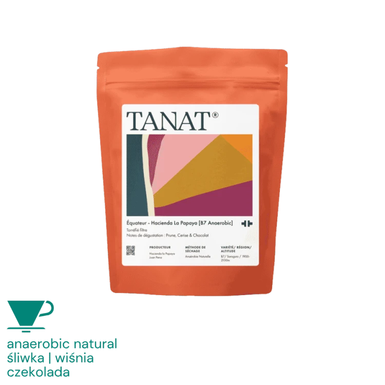 Tanat Coffee Ekwador Hacienda la Papaya [B7 Anaerobic] filter 200 g | CoffeeLove