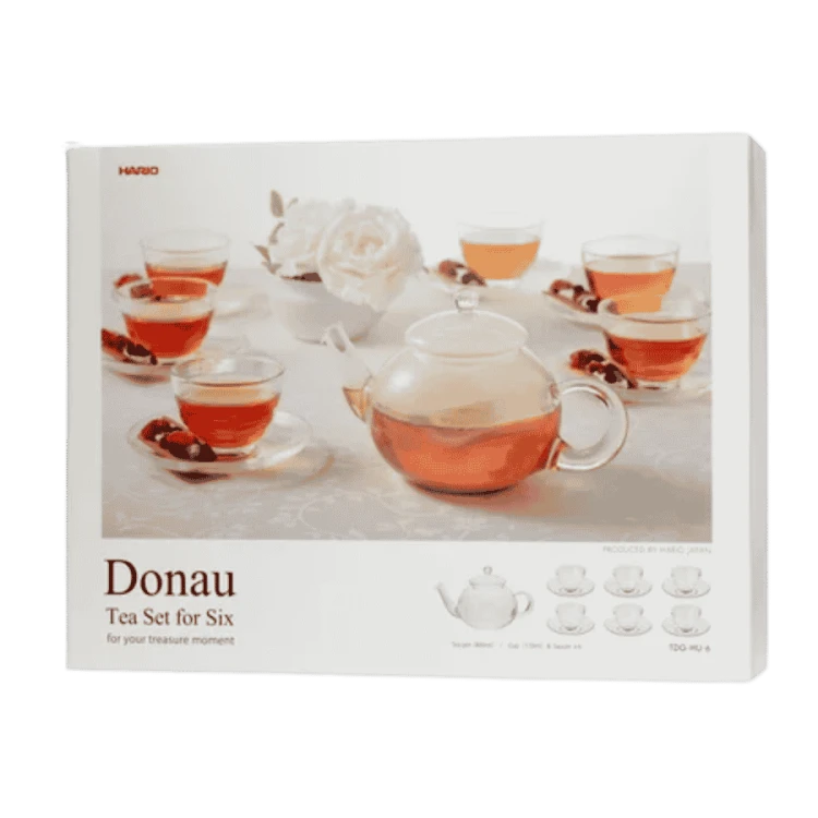 Hario Donau (dzbanek 800 ml + 6 szklanek Yunomi) | CoffeeLove