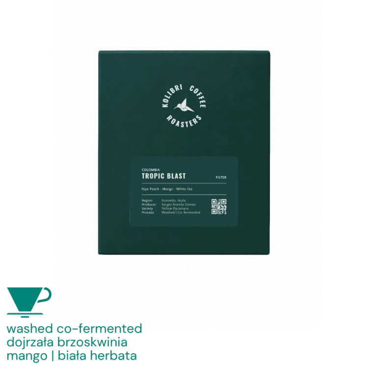 Kolibri Kolumbia Tropic Blast filter 250 g | CoffeeLove