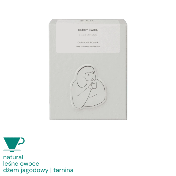 DAK Boliwia Berry Swirl filter 200 g | CoffeeLove