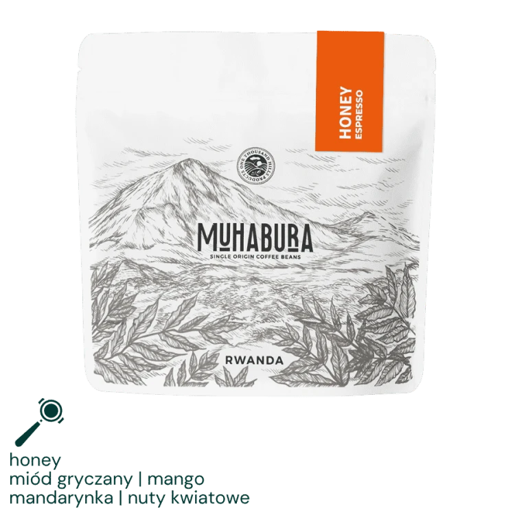 1000 Hills Muhabura Rwanda honey espresso 1kg kawa ziarnista Speciality | CoffeeLove