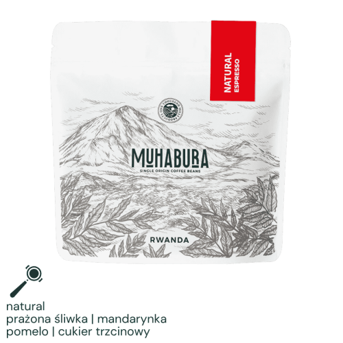 1000 Hills Muhabura Rwanda natural espresso 1 kg | CoffeeLove