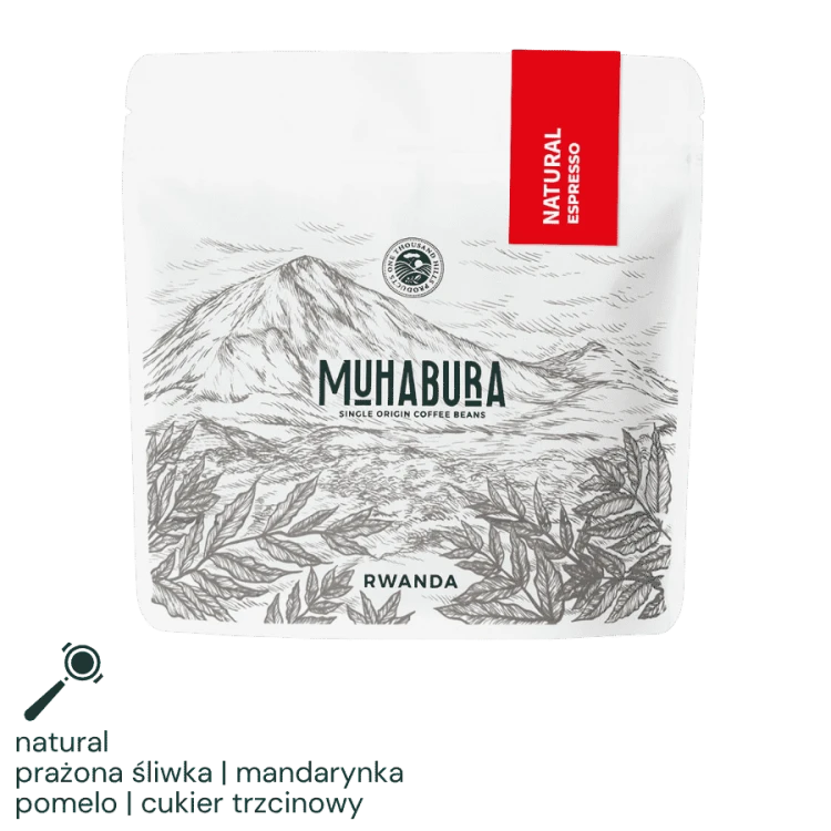 1000 Hills Muhabura Rwanda natural espresso 1 kg | CoffeeLove
