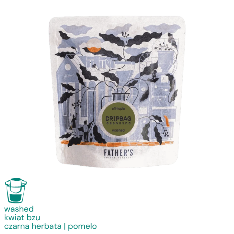 Father's Coffee Etiopia Beshasha Drip Coffee Bag 5 saszetek x 12 g | CoffeeLove