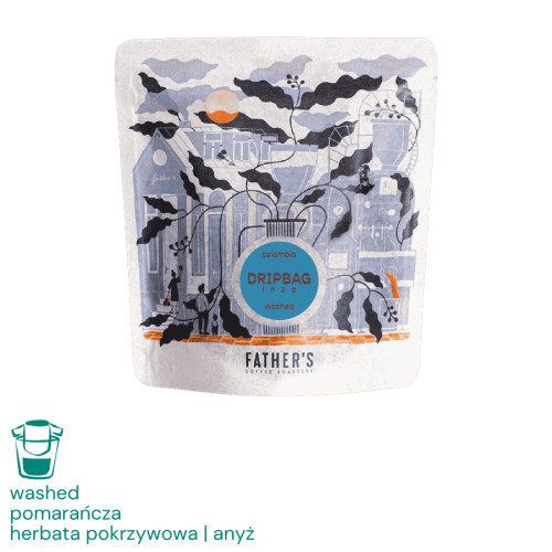 Father's Coffee Kolumbia Inza Drip Coffee Bag 5 saszetek x 12 g | CoffeeLove