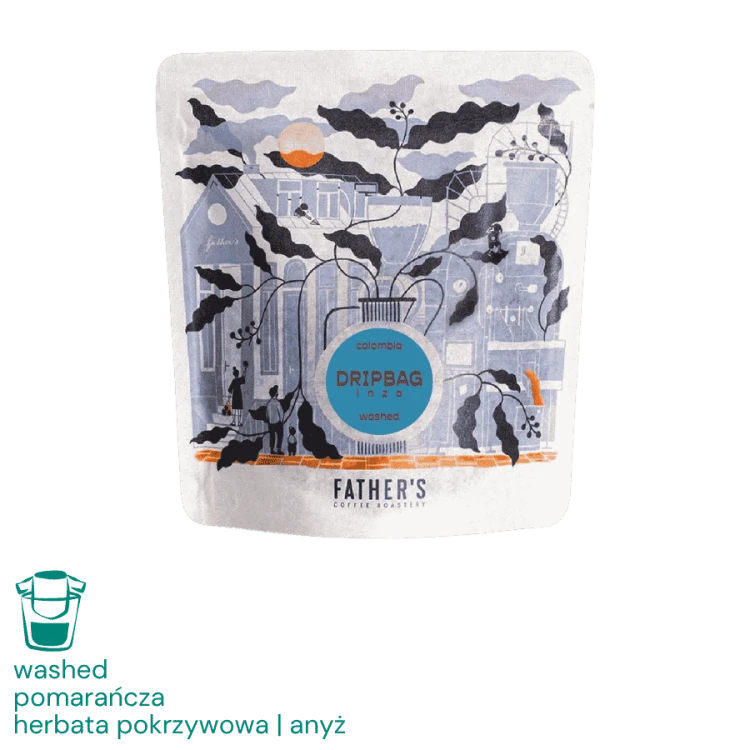 Father's Coffee Kolumbia Inza Drip Coffee Bag 5 saszetek x 12 g | CoffeeLove