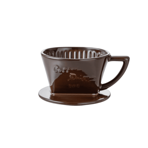 Cafec Arita Ware Trapezoid Dripper Chocolate Brown | CoffeeLove