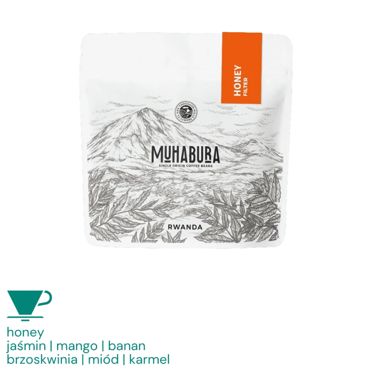 1000 Hills Muhabura Rwanda honey filtr 250g kawa ziarnista Speciality | CoffeeLove