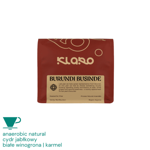 Klaro Burundi Businde filter 200 g | CoffeeLove