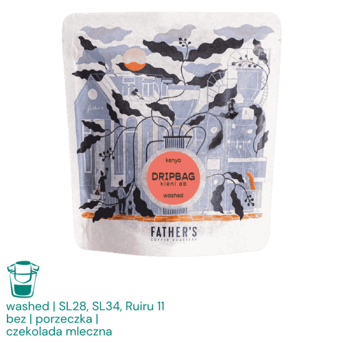 Father's Coffee Kenia Kieni B filtr drip bag 5x12g | CoffeeLove
