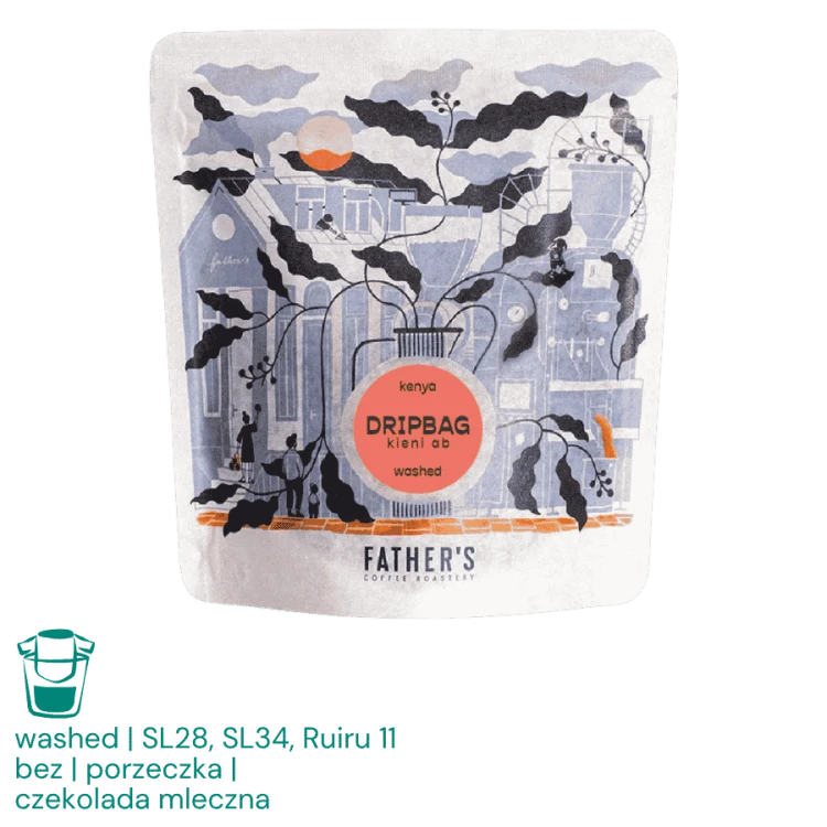 Father's Coffee Kenia Kieni B filtr drip bag 5x12g | CoffeeLove