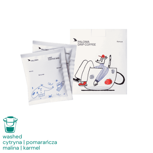 Paloma Coffee Kenia Matunda drip bag 10 x 12 g | CoffeeLove