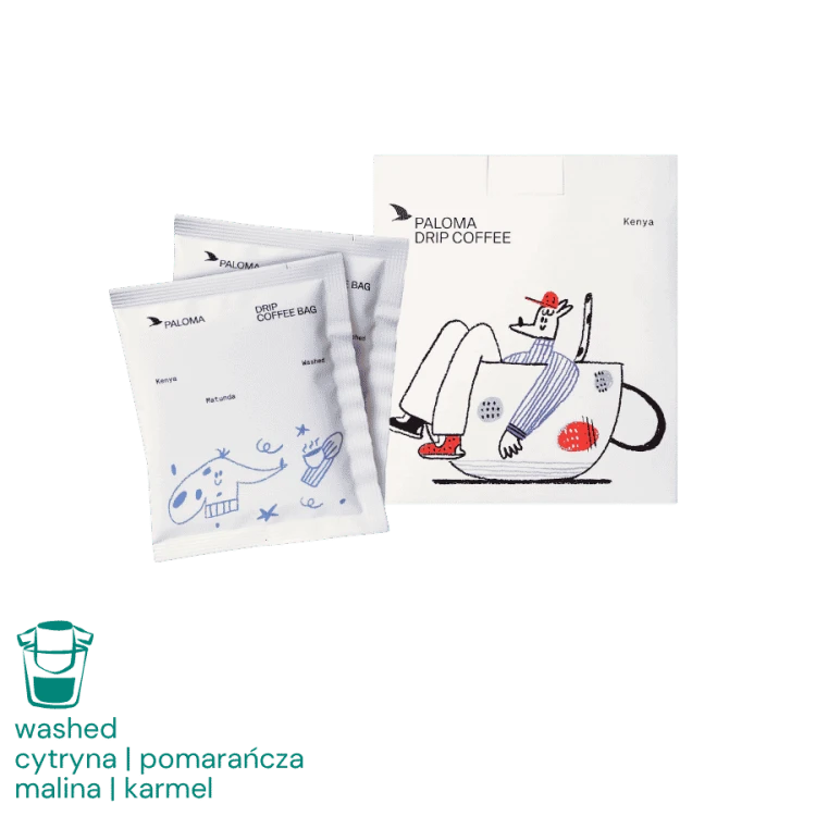 Paloma Coffee Kenia Matunda drip bag 10 x 12 g | CoffeeLove