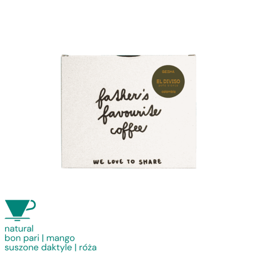 Father's Coffee Kolumbia El Diviso Geisha filter 100 g | CoffeeLove