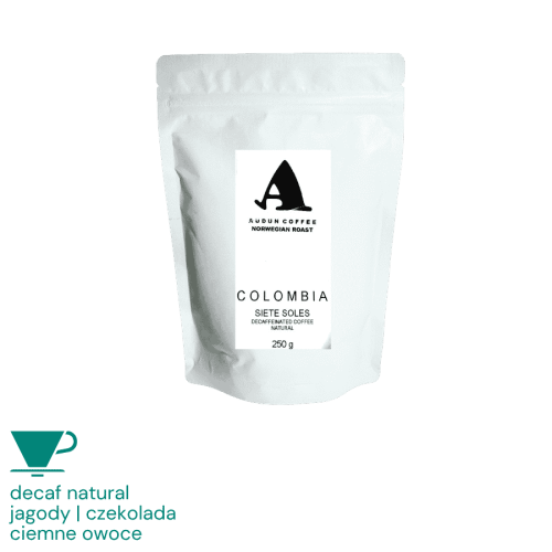 Audun Kolumbia Siete Soles filter 250 g bezkofeinowa | CoffeeLove