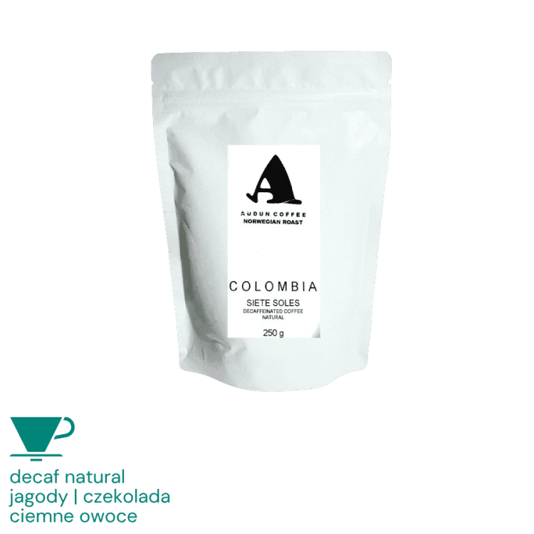 Audun Kolumbia Siete Soles filter 250 g bezkofeinowa | CoffeeLove