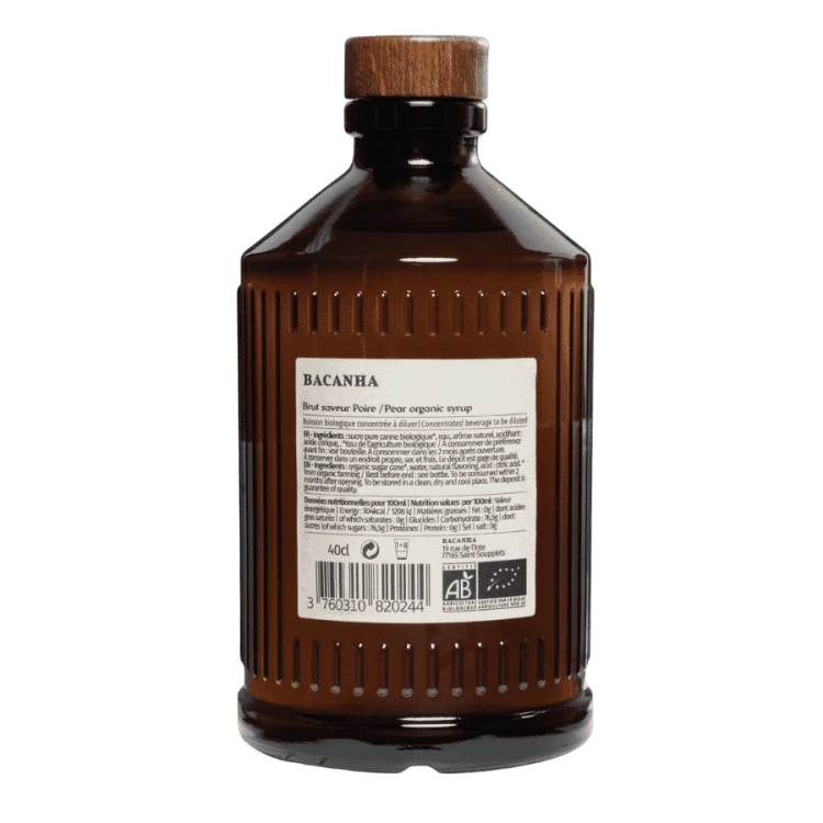 Bacanha syrop o smaku gruszkowym 400 ml | CoffeeLove