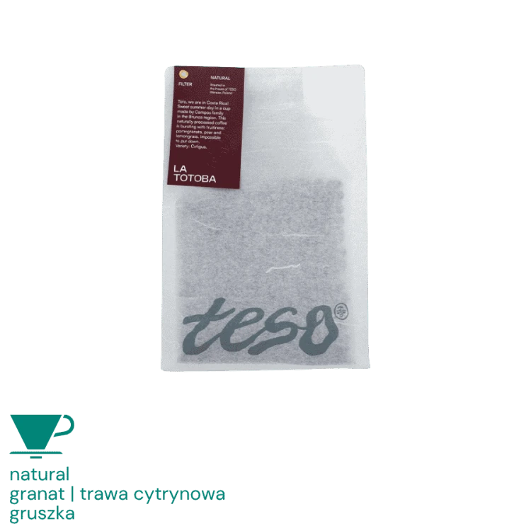 Teso Kostaryka La Totoba Natural filter 250 g | CoffeeLove
