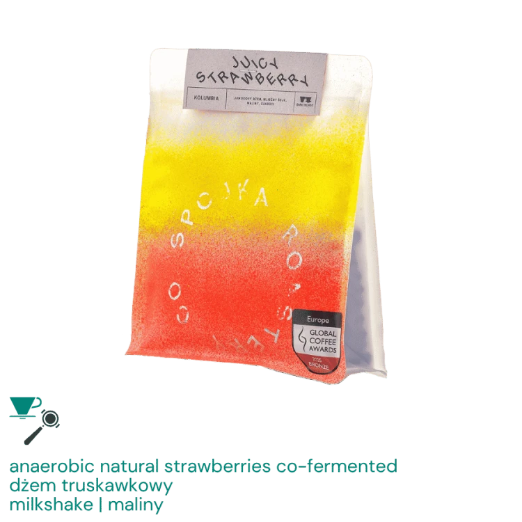 Spojka Kolumbia Juicy Strawberry omniroast 200 g | CoffeeLove