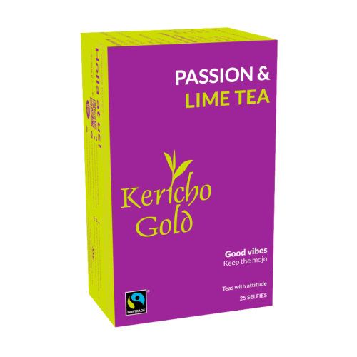 Kericho Gold Czarna herbata Passion &amp;amp; Lime - 25 saszetek | CoffeeLove