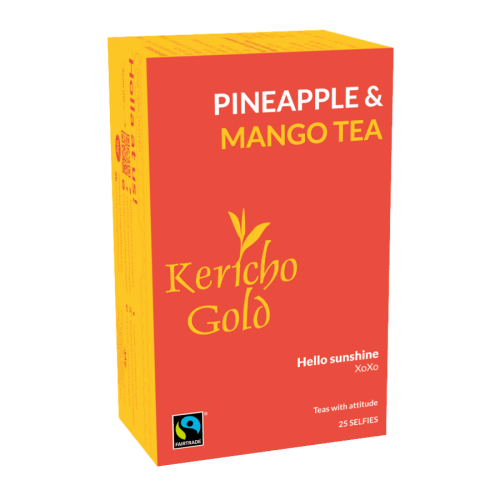 Kericho Gold Czarna herbata Pineapple &amp; Mango - 25 saszetek | CoffeeLove