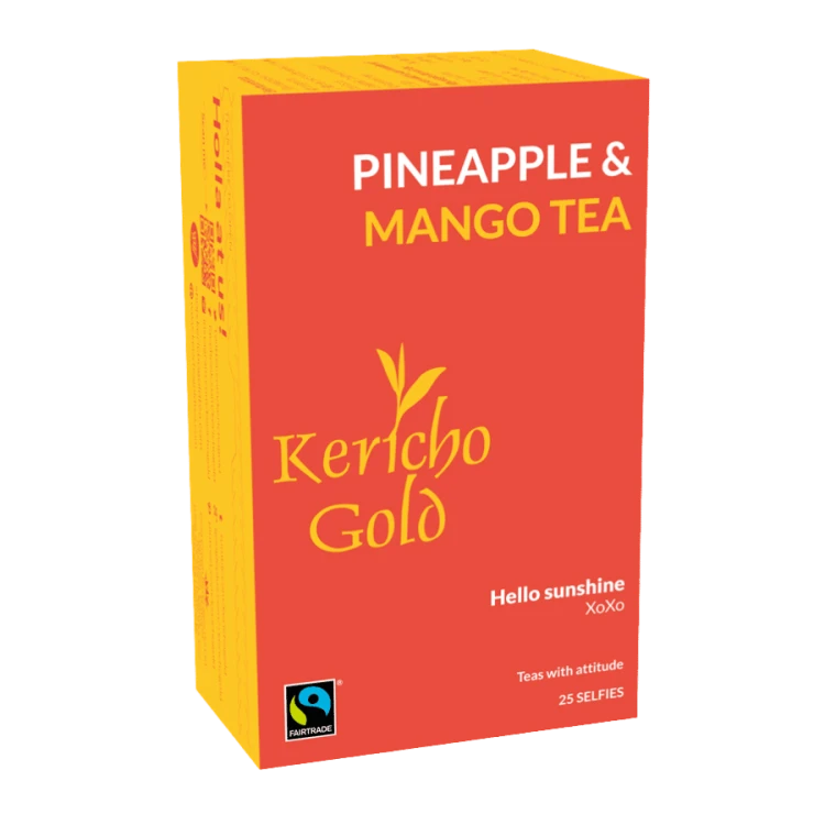 Kericho Gold Czarna herbata Pineapple &amp; Mango - 25 saszetek | CoffeeLove