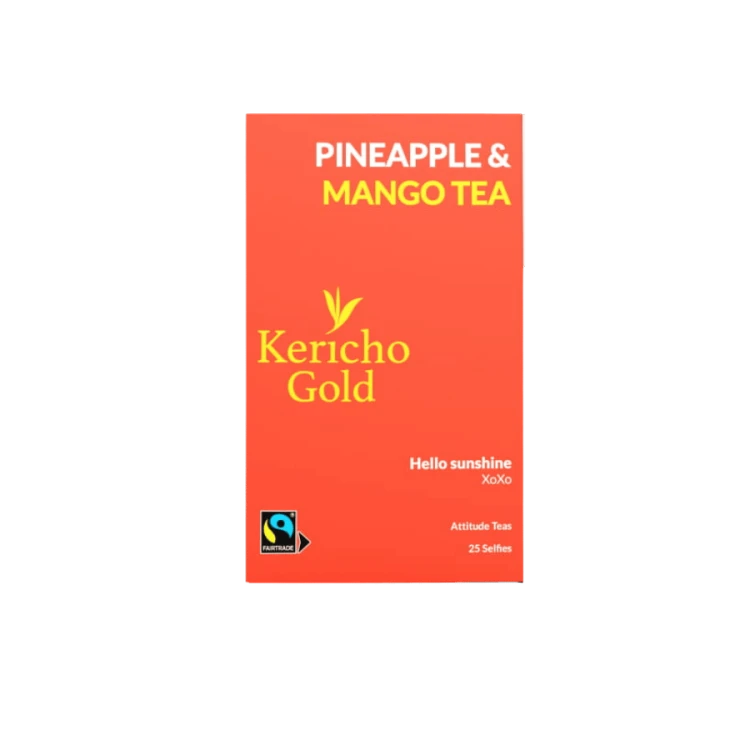 Kericho Gold Czarna herbata Pineapple &amp; Mango - 25 saszetek | CoffeeLove