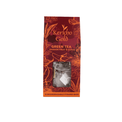 Kericho Gold Zielona herbata Passion Fruit i Guava - 15 saszetek | CoffeeLove
