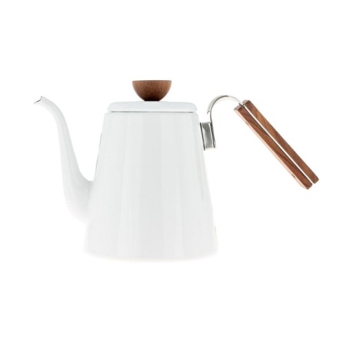 Hario Bona Coffee Enamel Drip Kettle czajnik biały 0.8 litra