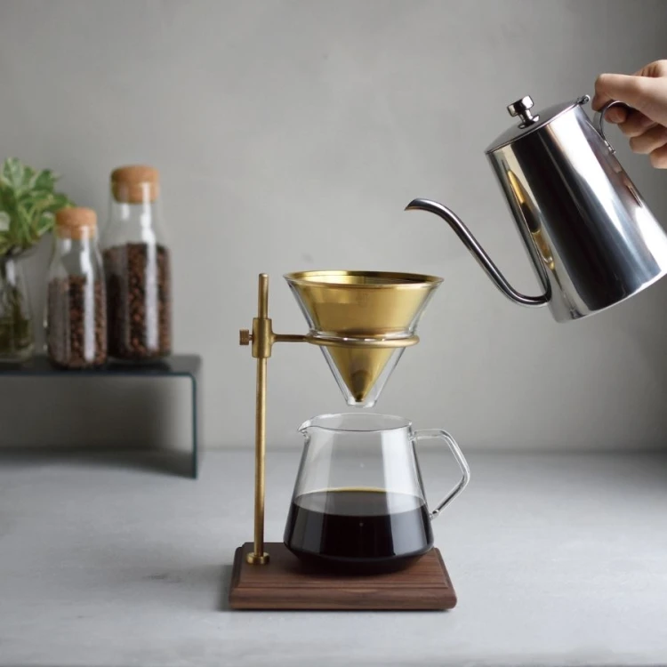 Kinto Slow Coffee Style Speciality Set z drewnianą stacją | CoffeeLove