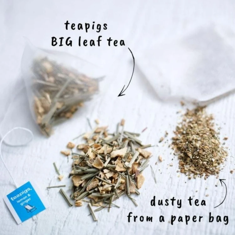 teapigs lemon & ginger 15 piramidek | CoffeeLove