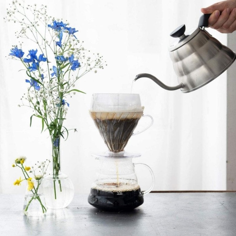 Hario V60 Drip-Assist Set zestaw dripper V60-02 z nakładką i filtrami | CoffeeLove