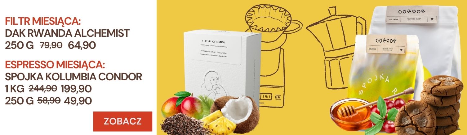 promocja - kawa miesiąca w CoffeeLove - aeropress, chemex, dripper, kawa do ekspresu - najlepsze kawy w doskonałej cenie CoffeeLove